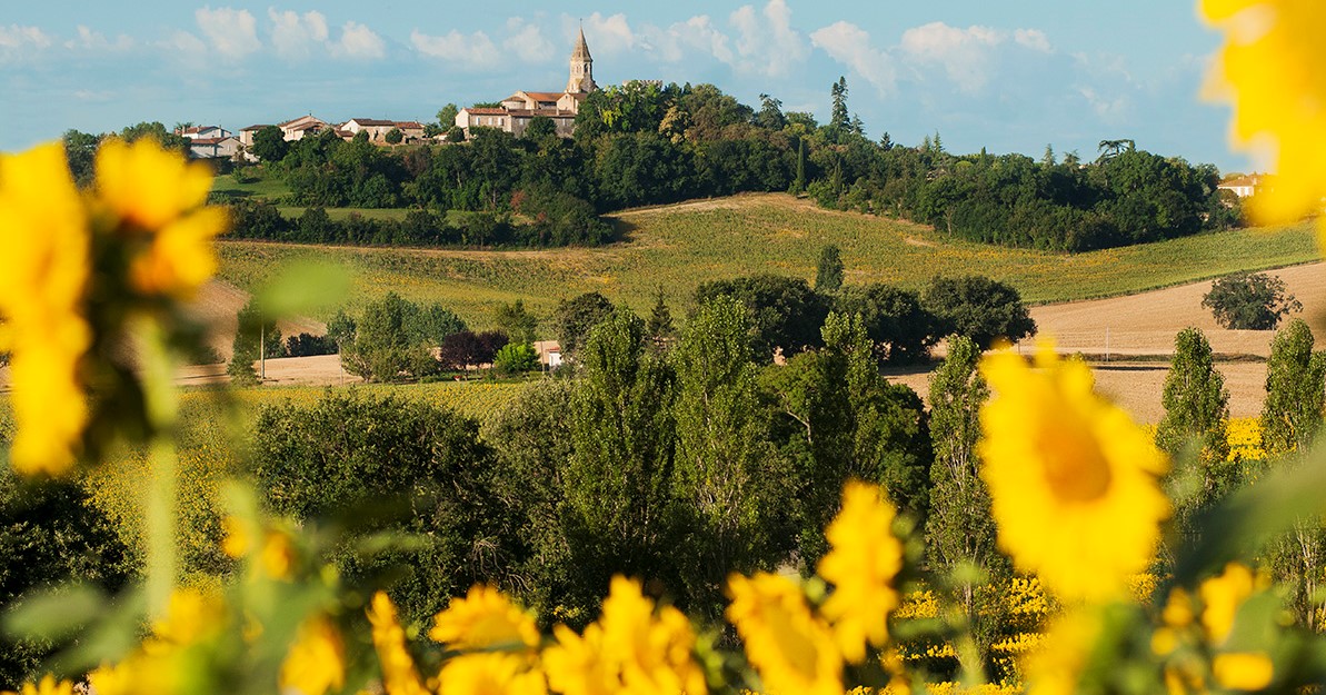 Vue village de Montaut-les-Créneaux