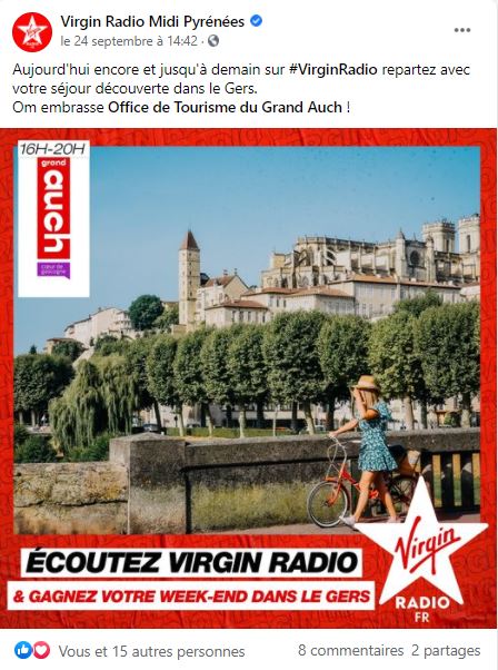 Jeu sur Facebook Virgin Radio Midi-Pyrénées