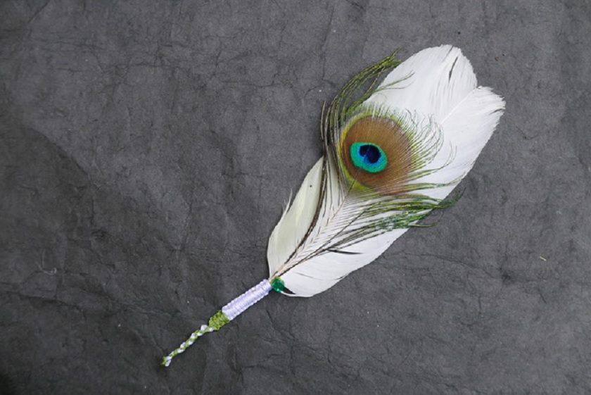 broche plume Fanolinda